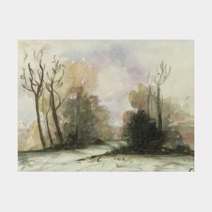 Camille Pissarro (French, 1830-1903) Path Through an Autumn Wood