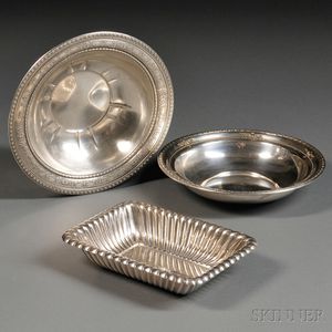 Three American Sterling Silver Dishes