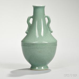 Celadon Dust-glazed Vase