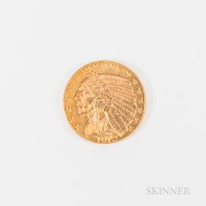 1912 $5 Indian Head Gold Half Eagle