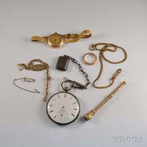 Group of Miscellaneous Antique Jewelry and Accessories