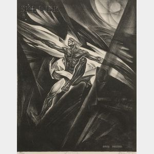 Davis Paul Meltzer (American, 20th Century) Lot of Three Prints: Icarus