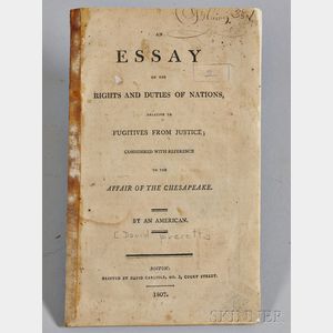 [Everett, David] (1770-1813),An Essay on the Rights and Duties of Nations