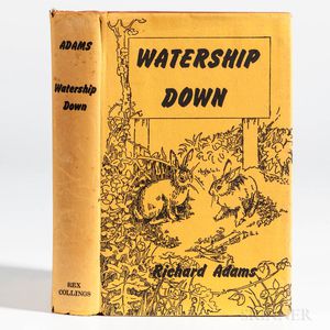 Adams, Richard (1920-2016) Watership Down , First Edition.