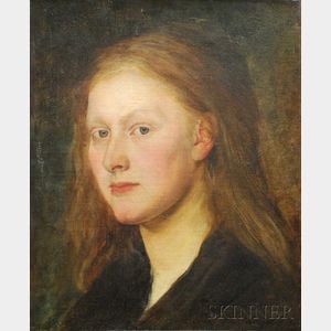Jean Paul Selinger (American, 1850-1909) Profile Portrait of a Woman