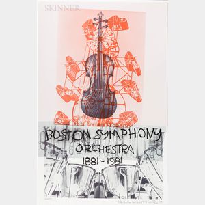 Robert Rauschenberg (American, 1925-2008) Boston Symphony Orchestra 1881-1981 /100th Anniversary Poster