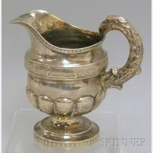 American Coin Silver Creamer with Eagle Handle