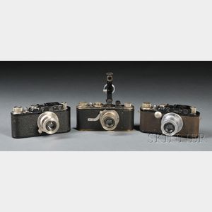 Three Early Leica Cameras