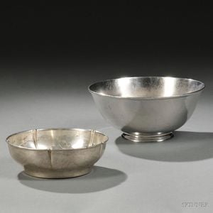 Two Arts & Crafts Sterling Silver Bowls