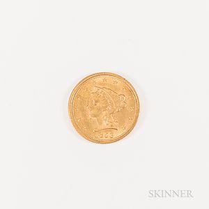 1853 $2.50 Liberty Head Gold Quarter Eagle