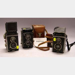 Group of Five Pre-War Rolleiflex Cameras