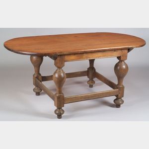 Continental Baroque Pine and Oak Table