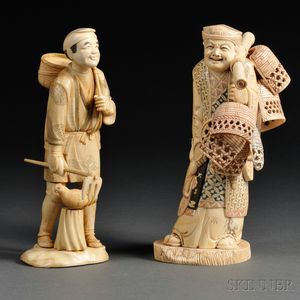 Three Ivory Carvings of Figures