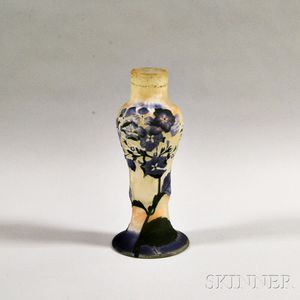 Galle Cameo Glass Hydrangea Vase