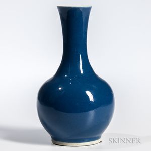 Small Powder Blue Bottle Vase