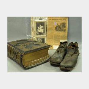 General Israel Putnam Leather Ploughing Shoes, Putnam Family Bible and Photographs.