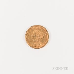 1878 $2.50 Liberty Head Gold Quarter Eagle