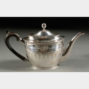 Federal Coin Silver Teapot