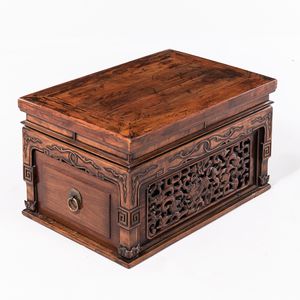 Chinese Hardwood Opium Box