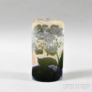 Galle Cameo Glass Hydrangea Vase