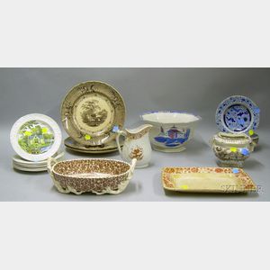 Twenty-one Pieces of Assorted Staffordshire Tableware