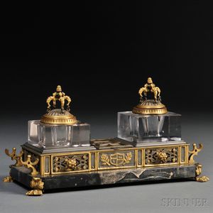 Bronze and Marble Standish