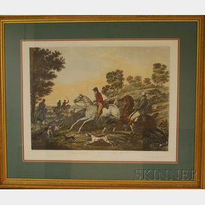 Eight Framed Reproduction British Hunt and Trotter Scenes Prints