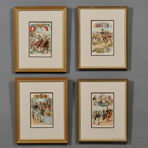 Four Color Prints of American Military Uniforms
