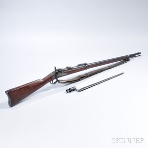 U.S. Model 1878 Trapdoor Springfield Rifle and Bayonet