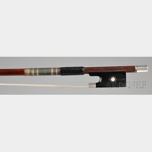 Silver Mounted Violin Bow, Ascribed to Eugene Sartory
