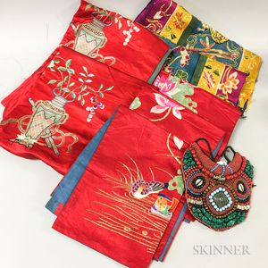Small Group of Silk Textiles