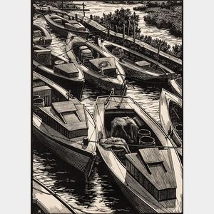 Leo John Meissner (American, 1895-1977) Chesapeake Boats