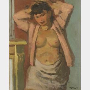 Gustave Camus (Belgian, 1914-1984) Female Figure Study