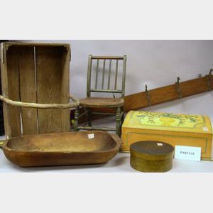 Group of Assorted Country Wooden Items
