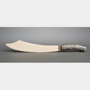 Large Victorian Silver and Ivory Page Cutter