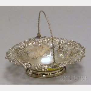 Small George III Reticulated Silver Sweetmeat Basket