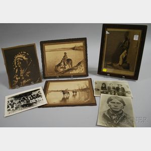 Seven Assorted Native American Portrait Photographs and Prints