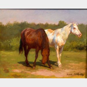 Rosa Bonheur (French, 1822-1899) Horses