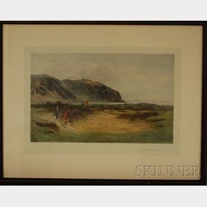 Five Framed Hand-colored Reproduction Sporting Prints