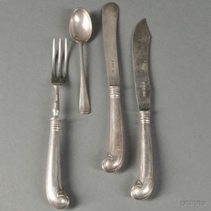 Thirty-six Pieces of Assorted George V Sterling Silver Flatware