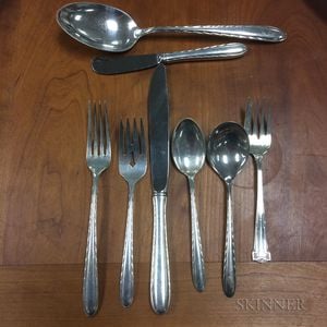 Towle Sterling Silver "Silver Flutes" Partial Flatware Service