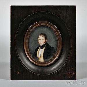 Miniature Portrait on Ivory of John Wright