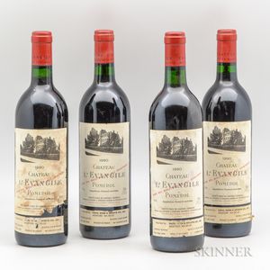 Chateau LEvangile 1990, 4 bottles