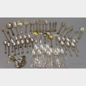 Large Group of Mostly Sterling Silver Flatware