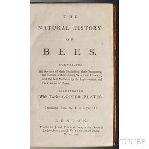 Bazin, Gilles Augustin (d. 1754) The Natural History of Bees.