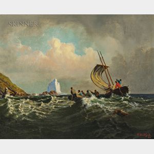 William Bradford (American, 1823-1892) Rescue from the Rocks