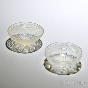 Two Lalique Art Glass Bowls