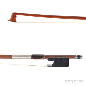 Silver-mounted Violin Bow, H.R. Pfretzschner