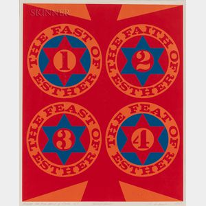 Robert Indiana (American, 1928-2018) Purim: The Four Facets of Esther (II)