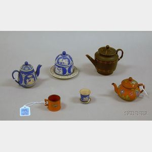 Seven Miniature Wedgwood and Related Ceramic Items